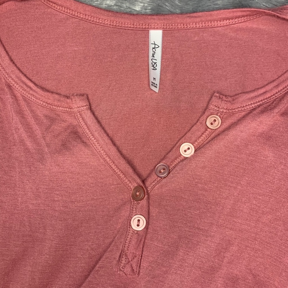 Pink Button-up Top - Picture 4 of 4